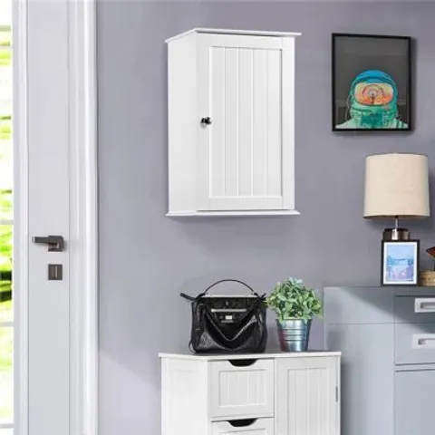 BOXED WALL MOUNTED BATHROOM CABINET WITH SINGLE DOOR
