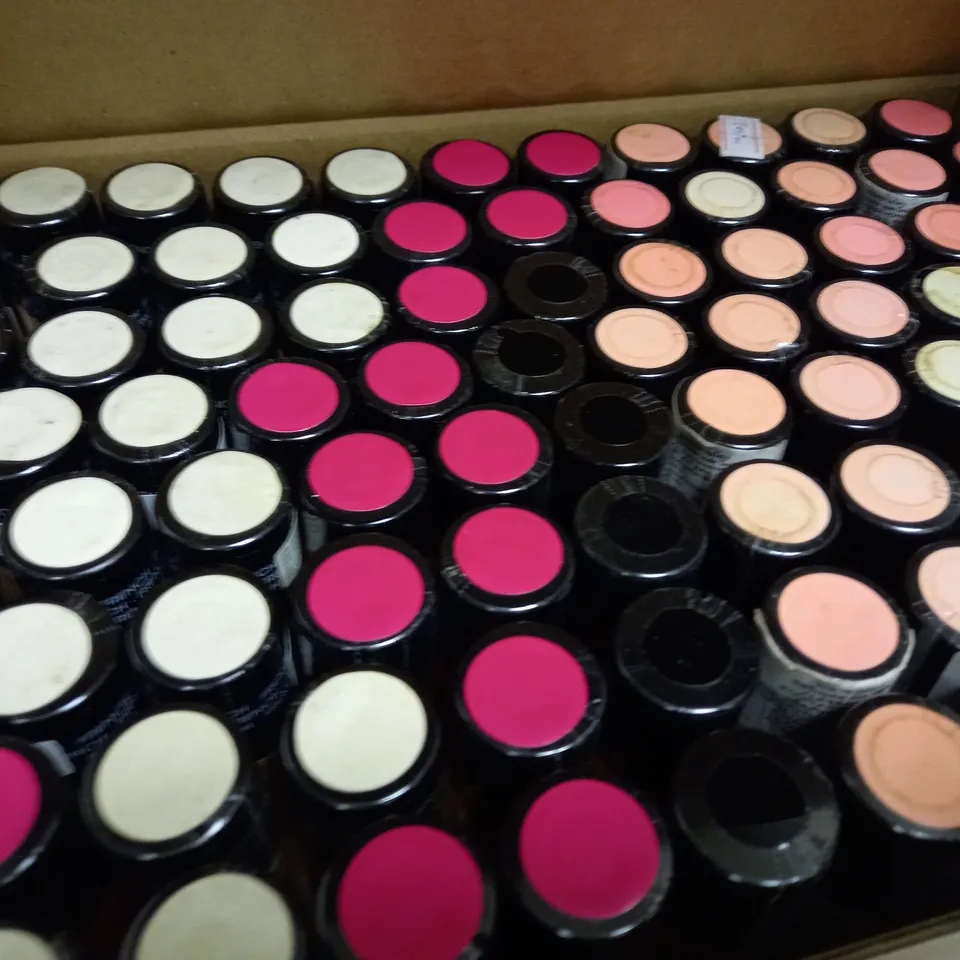 BOX OF APPROX 50 X 8ML ASSORTED ALESSANDRO STRIPLAC PEEL-OFF UV LED NAIL POLISH #87 HAWAIIAN DREAM, #507 ROCOCO RED, FRENCH BEIGE 