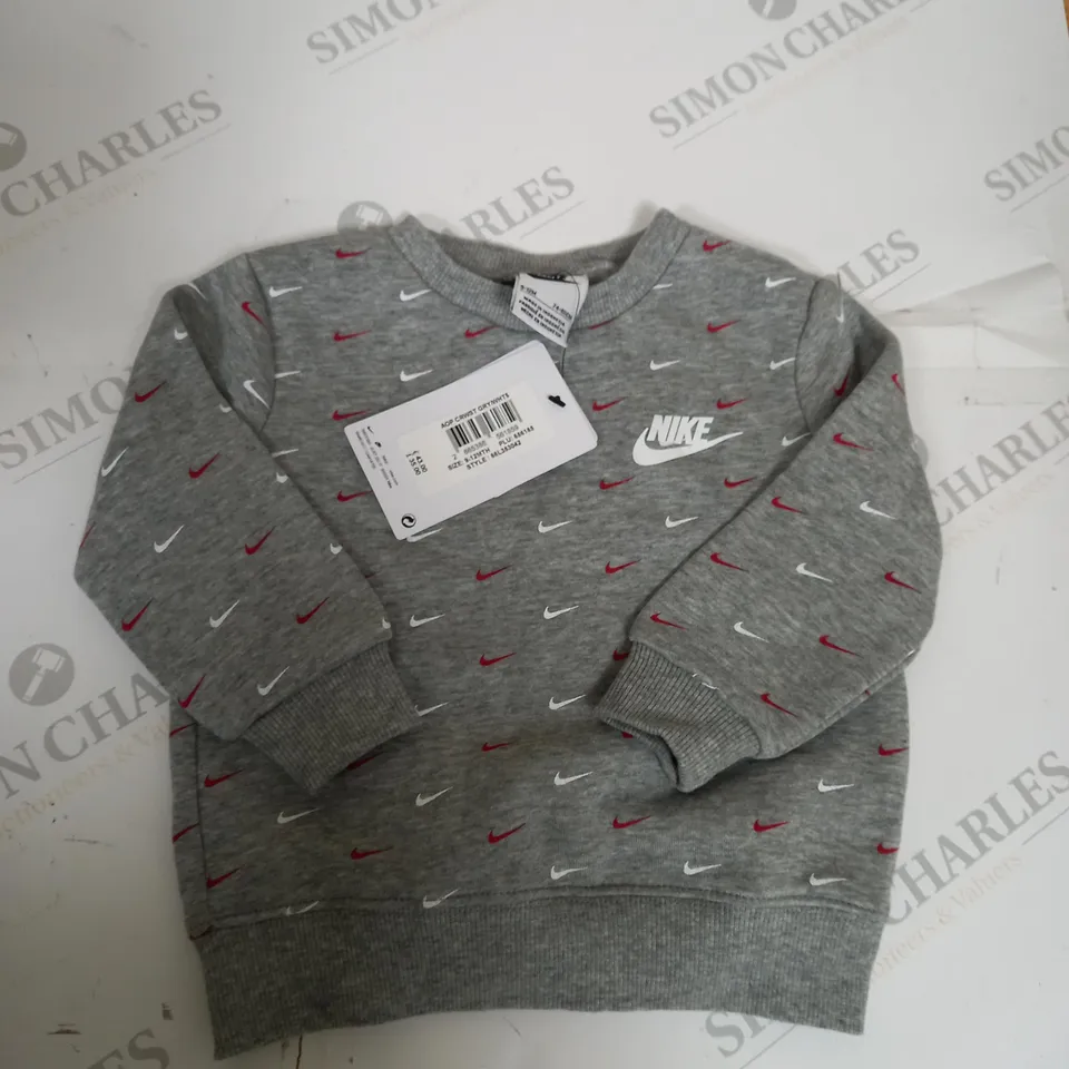 NIKE LOGO SWEATSHIRT SIZE 9-12 MONTHS