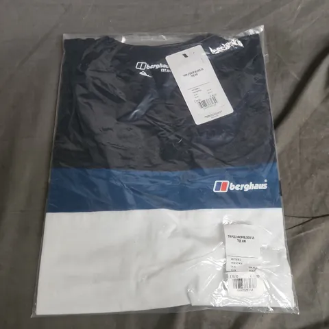 BAGGED BERGHAUS TRIPLE DROP BLOCK SS TEE AM – MEN'S UK M