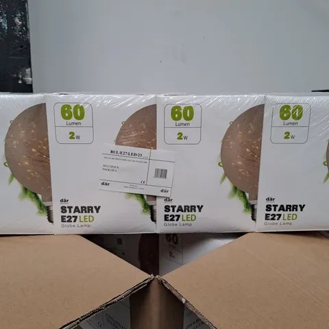 BOX OF 4X MULTIPACKS OF 4 E27 LED LIGHT BULBS 