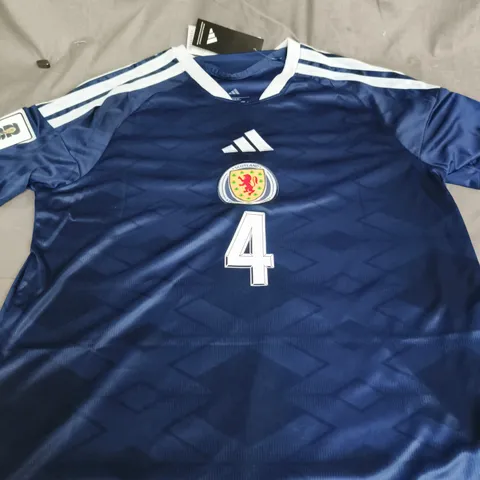 SCOTLAND FC HOME JERSEY - MURIHEAD 4 - SIZE L