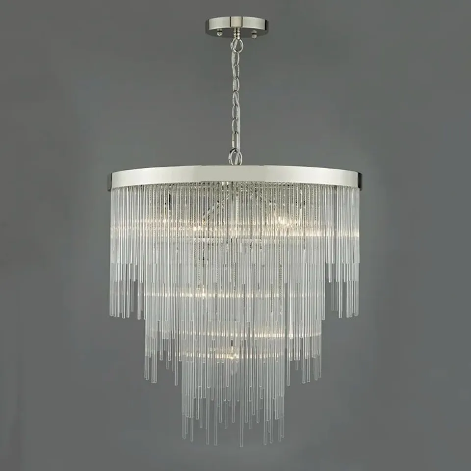 BOXED 7-LIGHT CRYSTAL CHANDELIER (1 BOX)