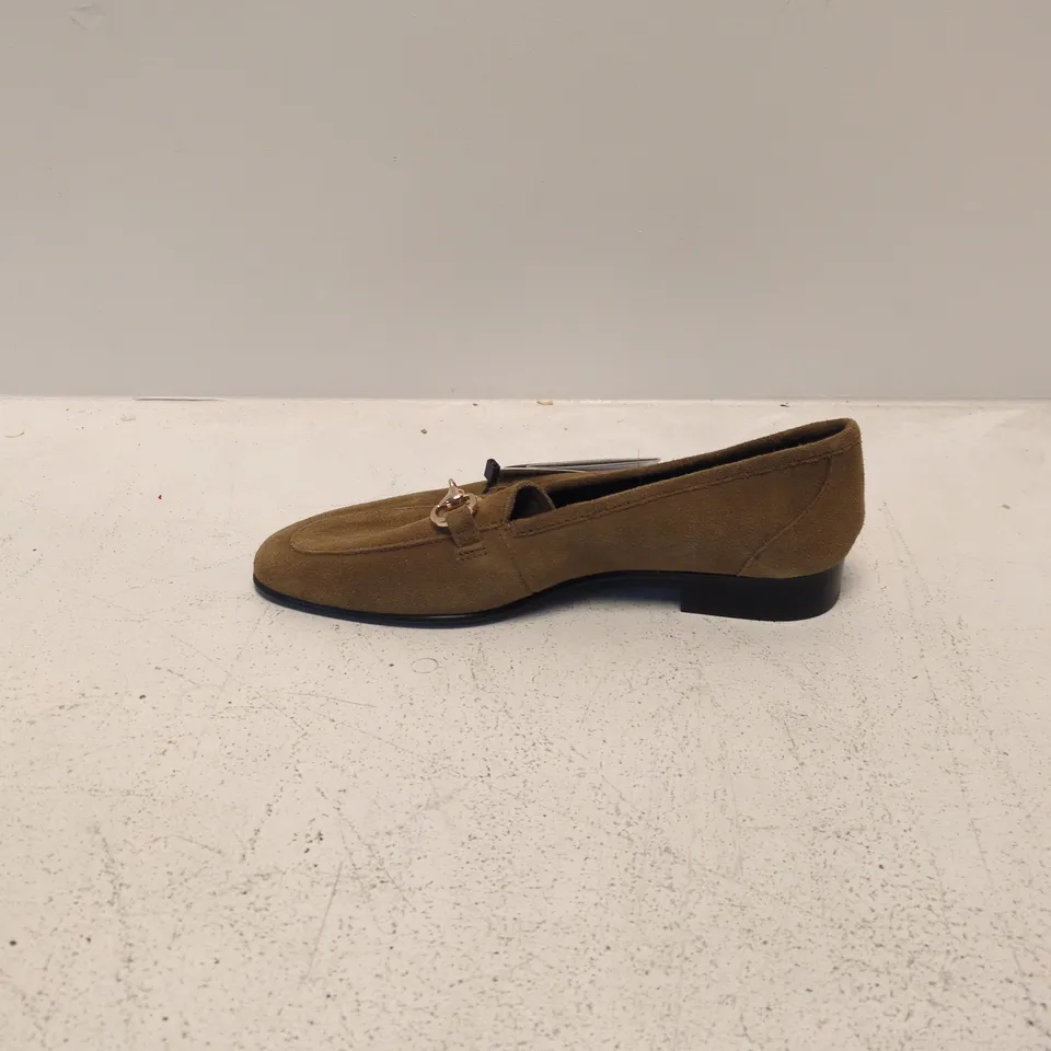 MNG BROWN SUEDE HORSEBIT LOAFERS – UK 3.5 (EU 36)