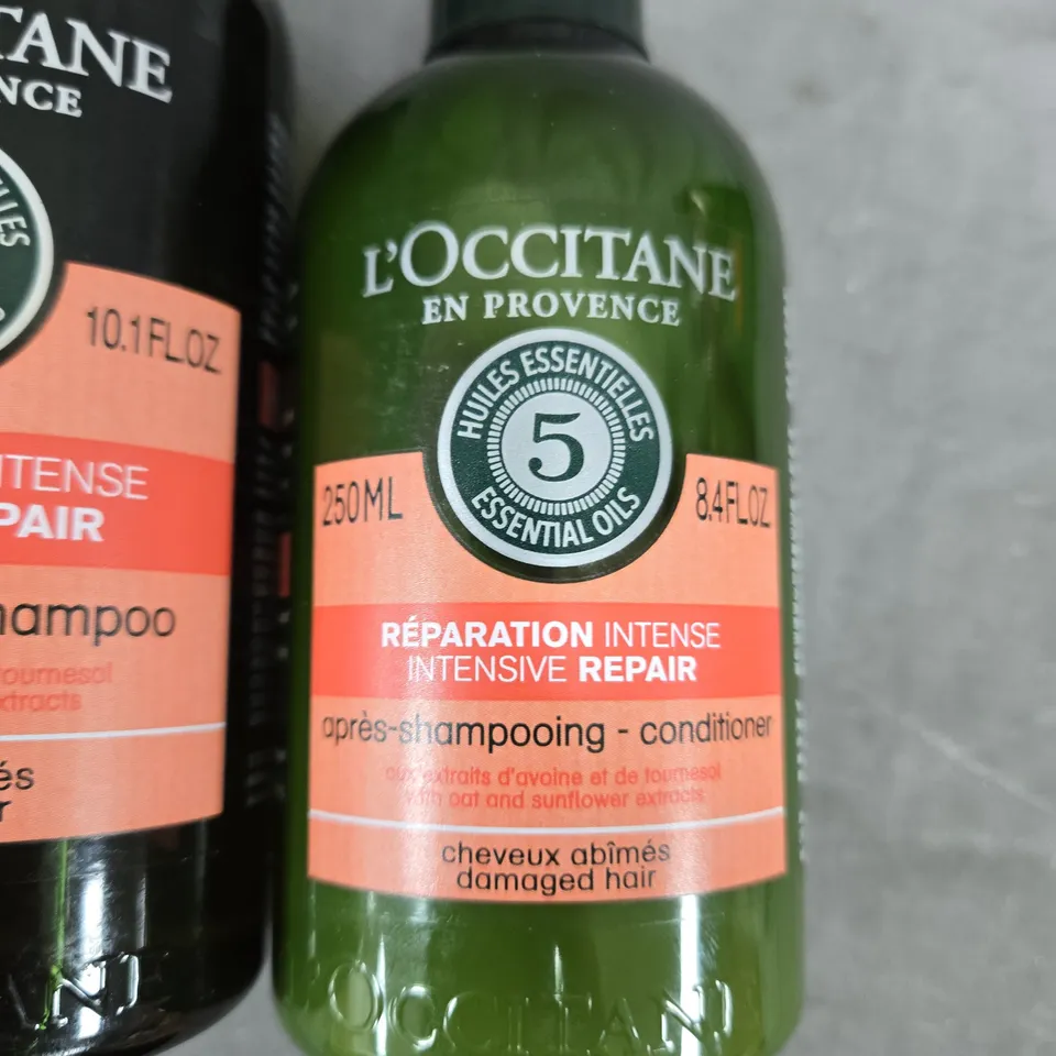 L'OCCITANE EN PROVENCE RÉPARATION INTENSIVE SHAMPOO & CONDITIONER SET – DAMAGED HAIR (300ML + 250ML)