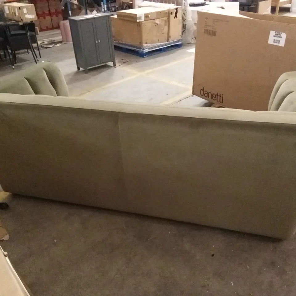 DANETTI VALENTINA 3 SEATER SOFA IN OLIVE GREEN SIGNATURE VELVET