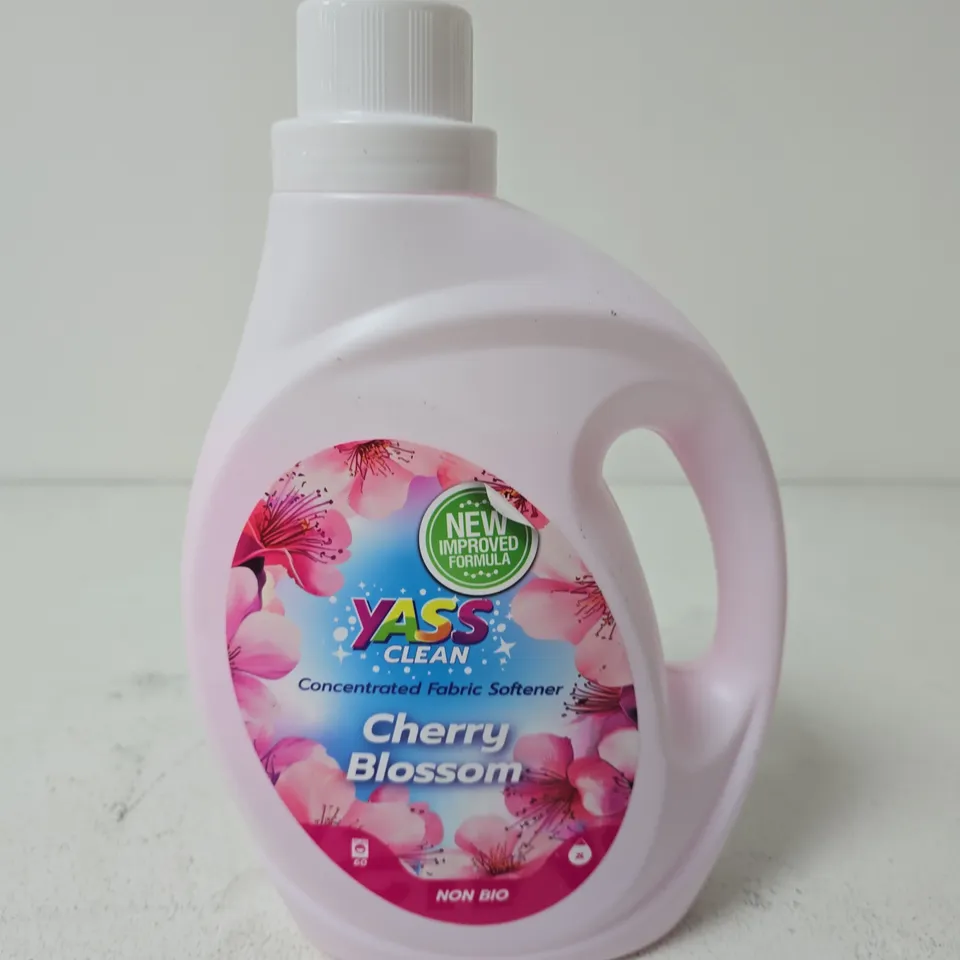 YASS CLEAN CHERRY BLOSSOM FABRIC SOFTENER – CONCENTRATED, NON-BIO - 2L