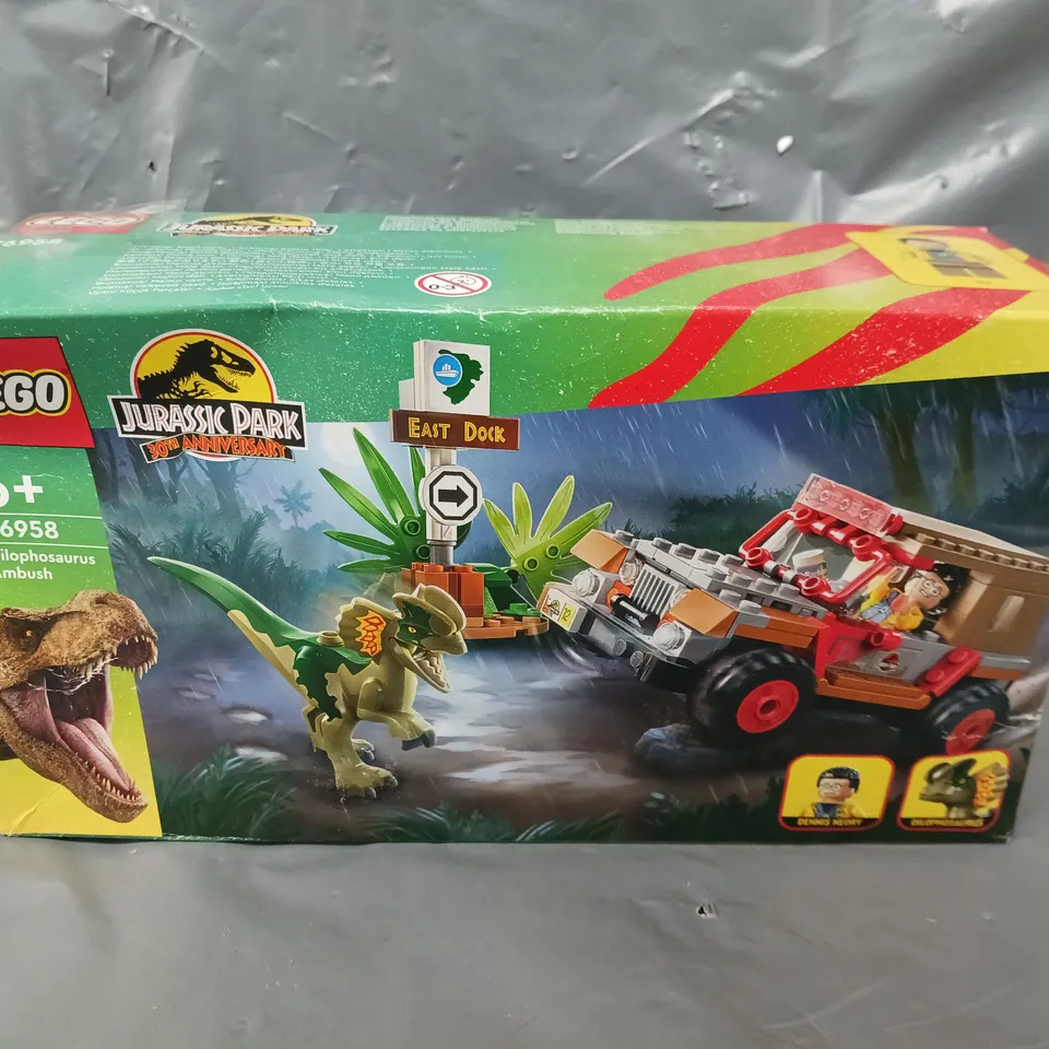 BOXED LEGO JURASSIC PARK 30TH ANNIVERSARY DILOPHOSAURUS AMBUSH