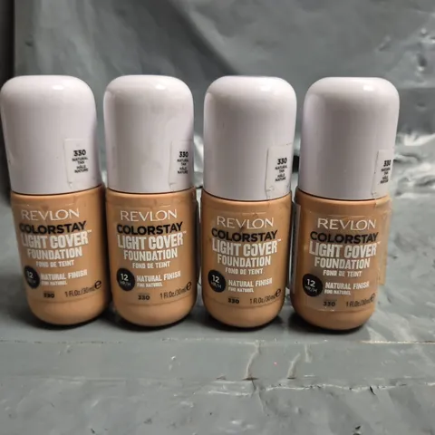 LOT OF APPROXIMATELY 55 REVLON COLOURSTAY LIGHT COVER 30ML FOUNDATIONS - 330 NATURAL TAN