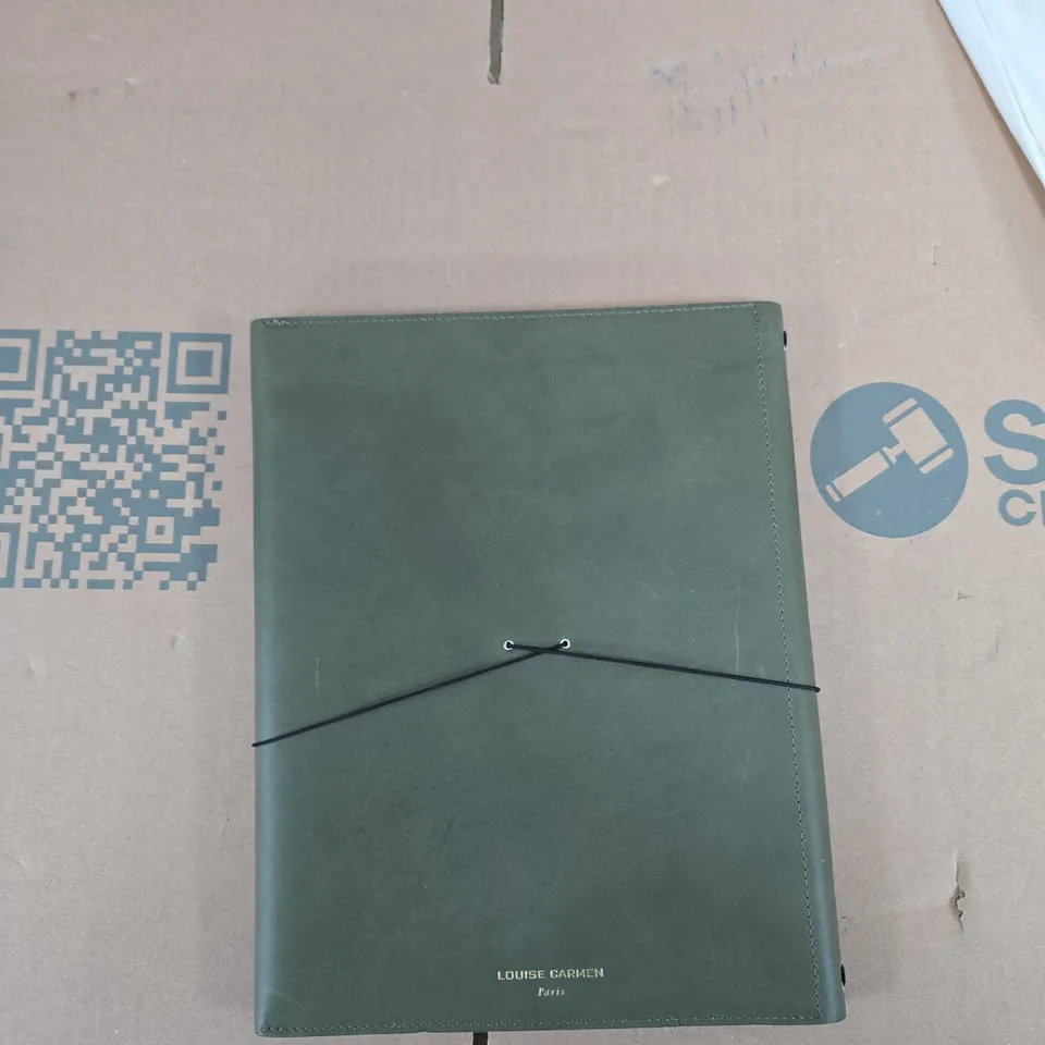 LOUISE CARMEN PARIS LEATHER NOTEBOOK – GREEN 