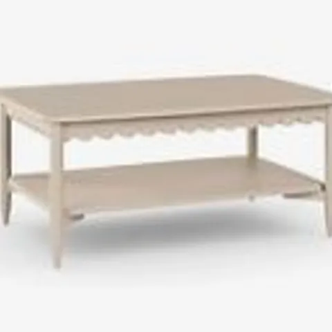 BOXED REMI SCALLOPED COFFEE TABLE - NATURAL (1 BOX)