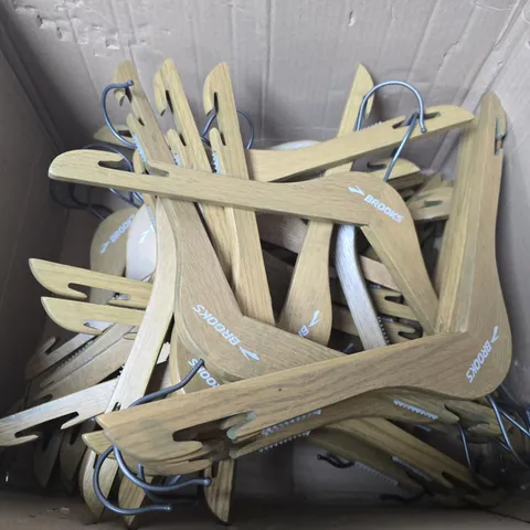 APPROXIMATELY 20 BROOKS CLOTHING HANGERS