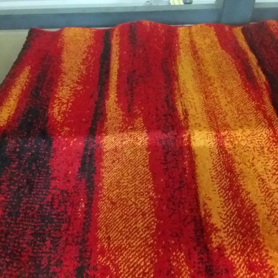EVISIMO RED AND BLACK RUG 