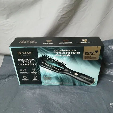 REVAMP DEEPFORM 2 IN 1 DRY AND STYLE HOT AIR STYLER BOXED