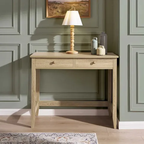 BOXED DUSK NELL CONSOLE TABLE - LIGHT WOOD (1 BOX)