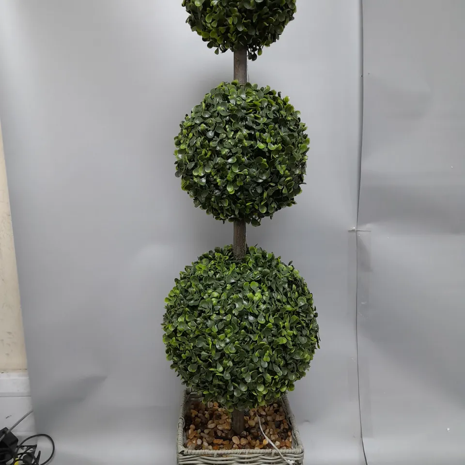 GARDEN REFLECTIONS INDOOR/OUTDOOR 100CM LED FAUX TOPIARY TREE - COLLECTION ONLY