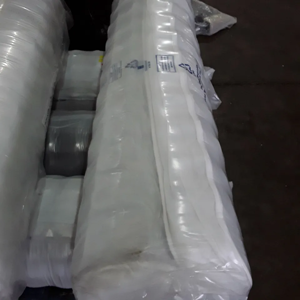 QUALITY BAGGED ROLLED 4'6" DOUBLE SERENITY HYBRID COIL AND MEMORY FOAM MATTRESS