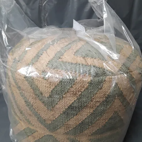 JOHN LEWIS POUFFE IN GREEN/BROWN