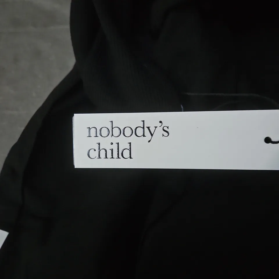 NOBODY'S CHILD BLACK JERSEY BOAT-NECK MINI DRESS – UK 12 (EU 40, USA 8) – KIDS' CLOTHING