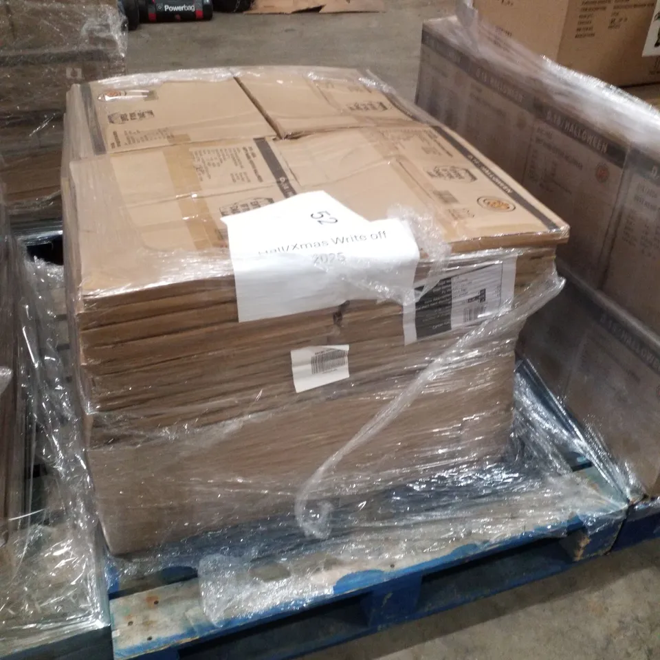 PALLET CONTAINING APPROXIMATELY 88 BOXES OF 24 BRAND NEW HALLOWEEN DECORATIVE "ENTER IF YOU DARE" SIGNS