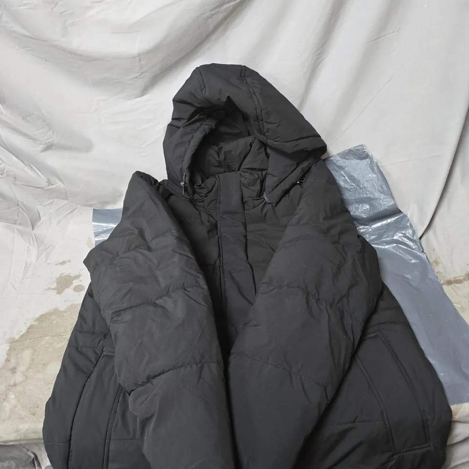 CENTIGRADE BLACK HOODED PUFFER JACKET – MEN'S UK SMALL