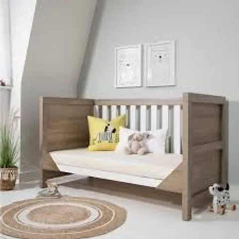 BOXED TUTTI BAMBINI MODENA COT BED - OAK (2 BOXES)