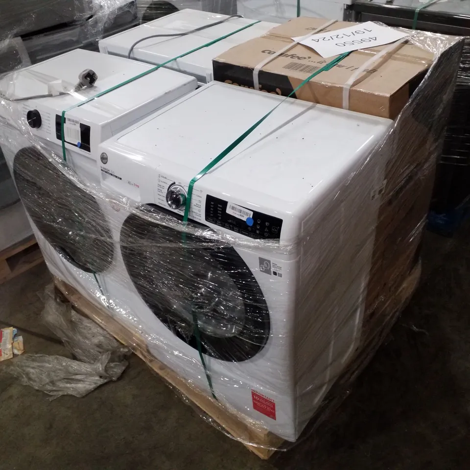 PALLET OF APPROXIMATELY 4 UNPROCESSED RAW RETURN WHITE GOODS TO INCLUDE;