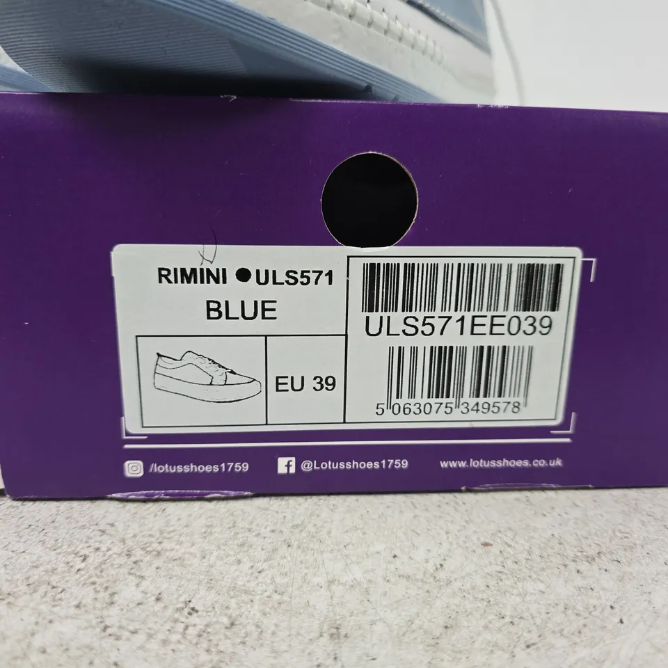 LOTUS RIMINI BLUE SHOES SIZE 39 BOXED