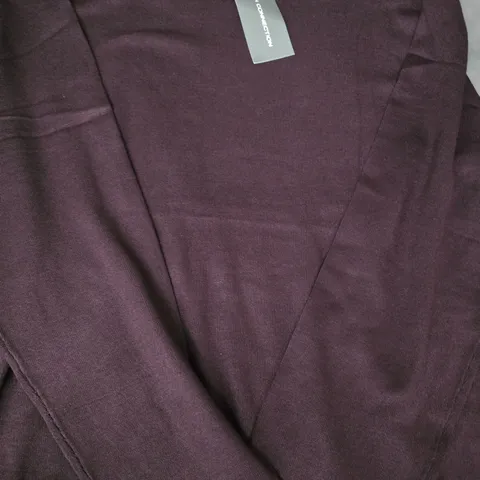 FRENCH CONNECTION LONG SLEEVE TOP IN BURGUNDY SIZE MEDIUM