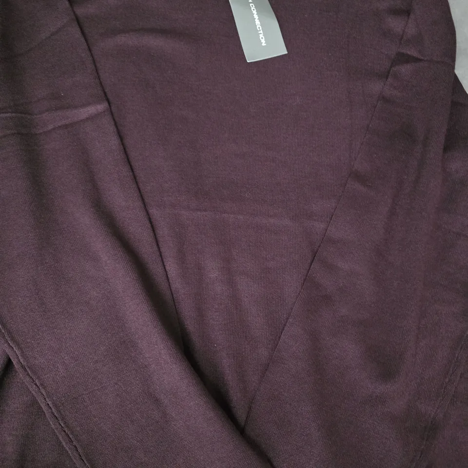 FRENCH CONNECTION LONG SLEEVE TOP IN BURGUNDY SIZE MEDIUM