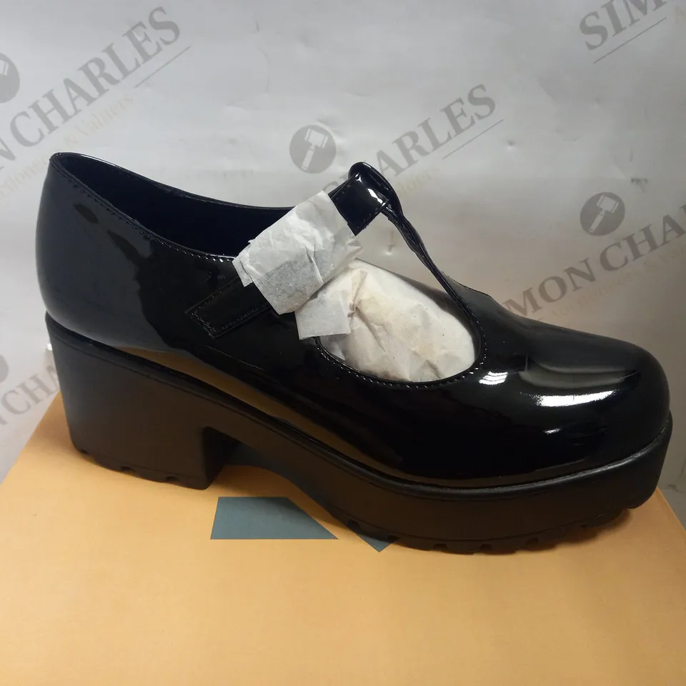 KOI VEGAN SAI BLACK MARY JANES `PATENT EDITION` - SIZE 10