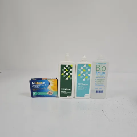 TOTE OF APPROXIMATELY 10 ASSORTED ITEMS INCLUDING SPECSAVERS EASY VISION EASIPURPOSE 250ML, BAUSCH + LOMB BIO TRUE MULTI-PURPOSE SOLUTION AND SPECSAVERS EASY VISION ALLPURPOSE 250ML