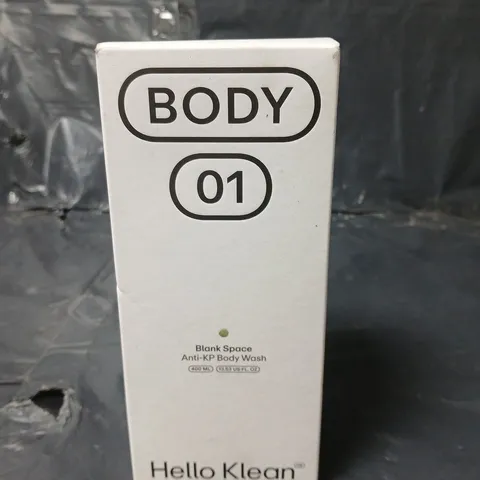 SEALED HELLO KLEAN BLANK SPACE ANTI-KP BODY WASH - 400ML