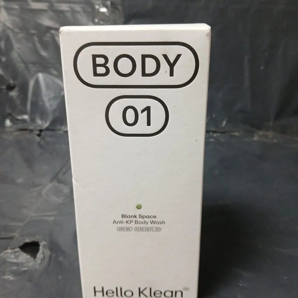 SEALED HELLO KLEAN BLANK SPACE ANTI-KP BODY WASH - 400ML