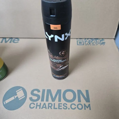 APPROXIMATELY 10 ASSORTED AEROSOLS INCLUDING LYNX DEODORANT , TRIMBOND ADHESIVE AND DEEP OUD AIR FRESHENER