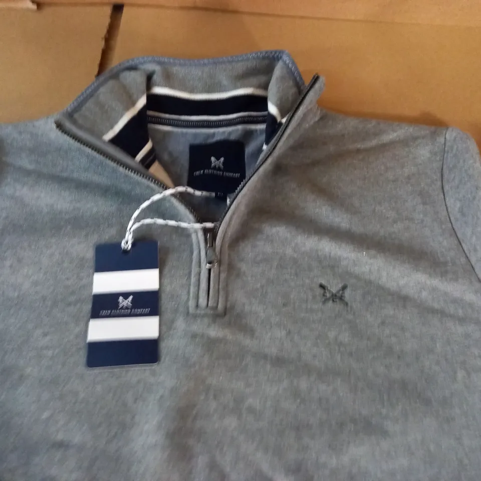 CREW CLOTHING 1/4 ZIP JACKET - M