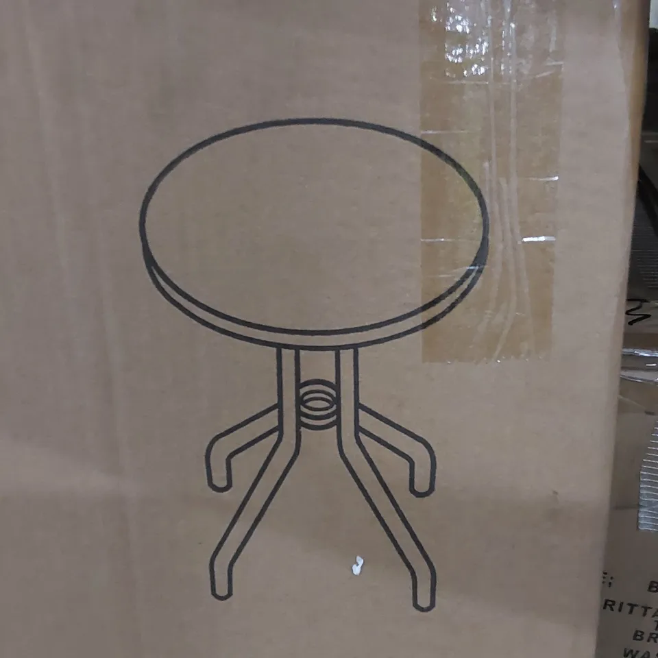 BOXED BISTRO TABLE - BLACK (1 BOX, TABLE ONLY)