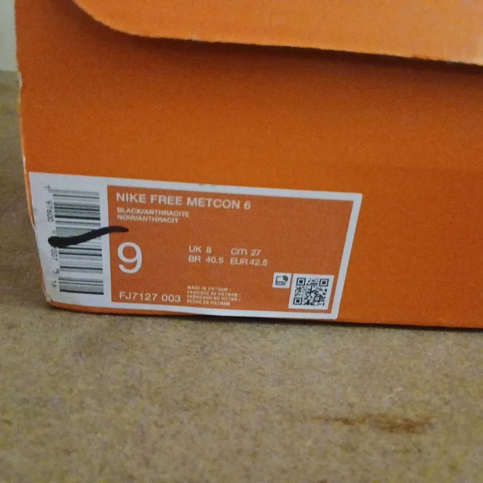 NIKE FREE METCON 6 TRAINING SHOES – BLACK, UK 8 (EU 42.4)