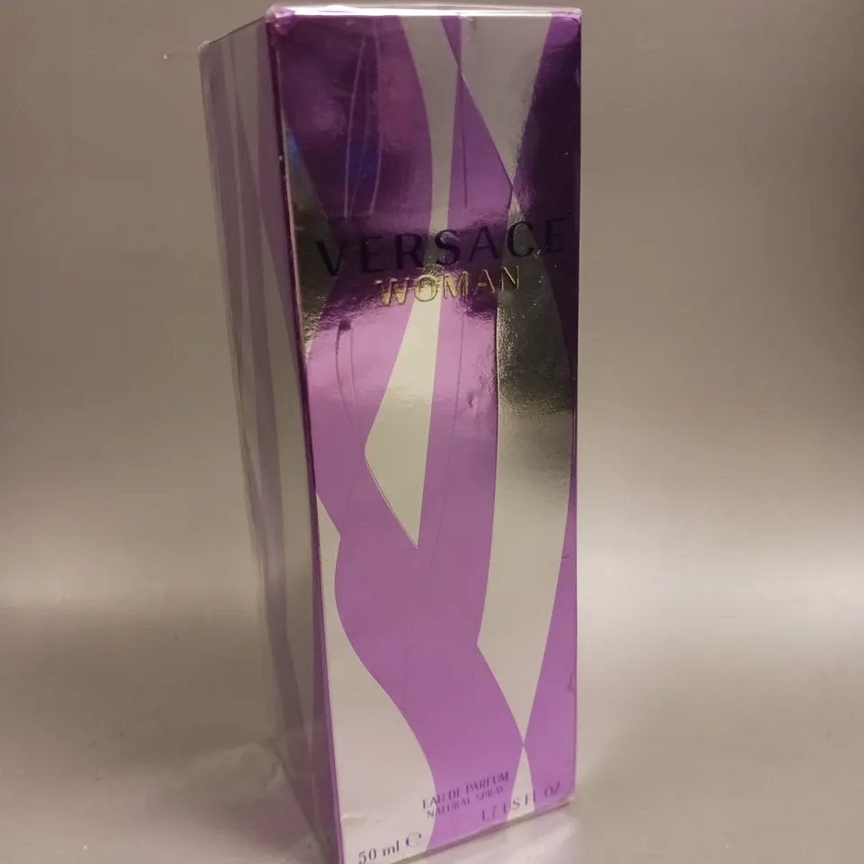 BOXED AND SEALED VERSACE WOMAN EAU DE PARFUM SPRAY 50ML