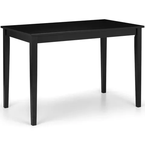 BOXED JULIAN BOWEN HUDSON DINING TABLE - BLACK (1 BOX)