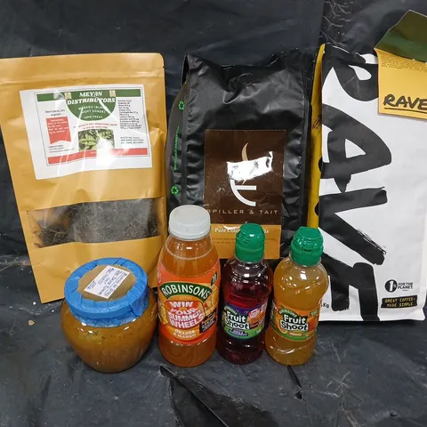 APPROXIMATELY 5 ASSORTED FOOD &DRINK ITEMS TO INCLUDE - FRUIT SHOOTS, NUT BUTTER AND RAVE  - COLLECTION ONLY 