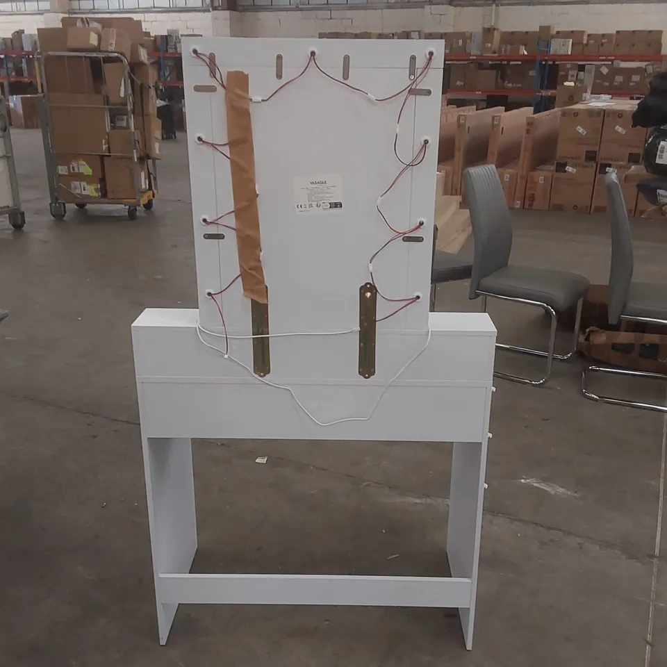 ATILA DRESSING TABLE WITH MIRROR COLOUR: WHITE