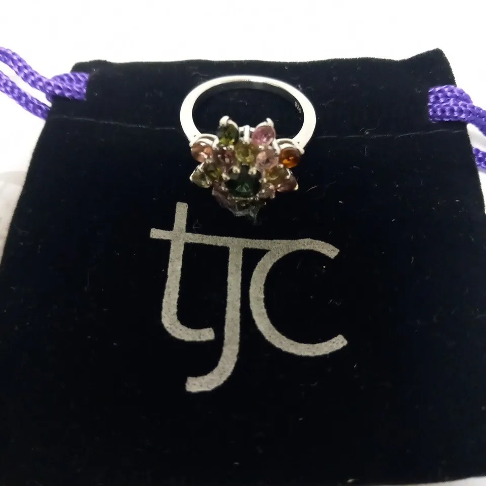 THE JEWELLERY CHANNEL MULTI TOURMALINE RING