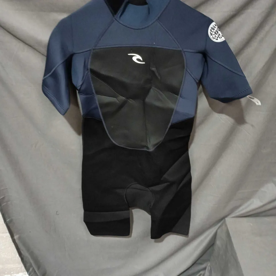 RIP CURL 2MM SPRING WETSUIT – SHORT SLEEVE, BLUE/BLACK – SIZE L 