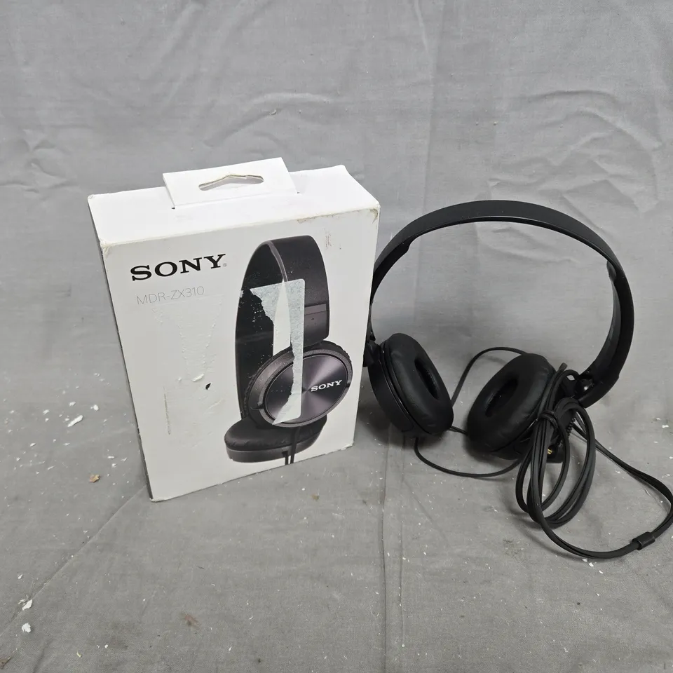 BOXED SONY MDR-ZX310 HEADPHONES IN BLACK