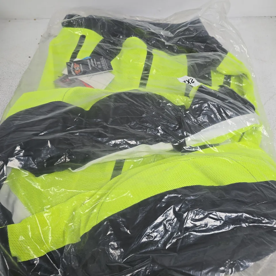BIKER GEAR AUSTRALIA HIGH-VISIBILITY MOTORCYCLE CLOTHING JACKET - 2XL