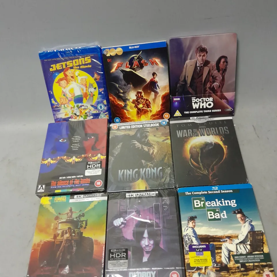 LOT OF APPROXIMATELY 20 ASSORTED DVDS TO INCLUDE - DOCTOR WHO THIRD SERIES - WAR OF THE WORLDS - OLDBOY - ETC