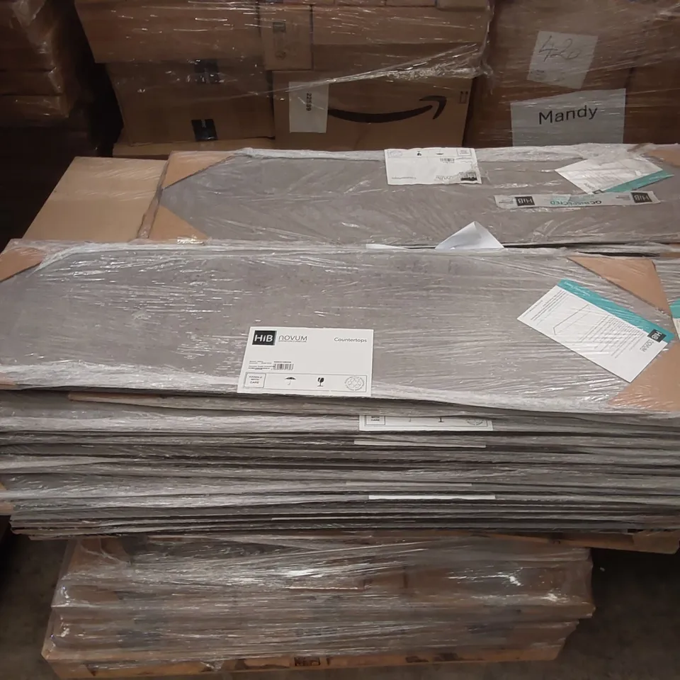 PALLET CONTAINING A LARGE QUANTITY OF ASSORTED COUNTERTOPS ECT