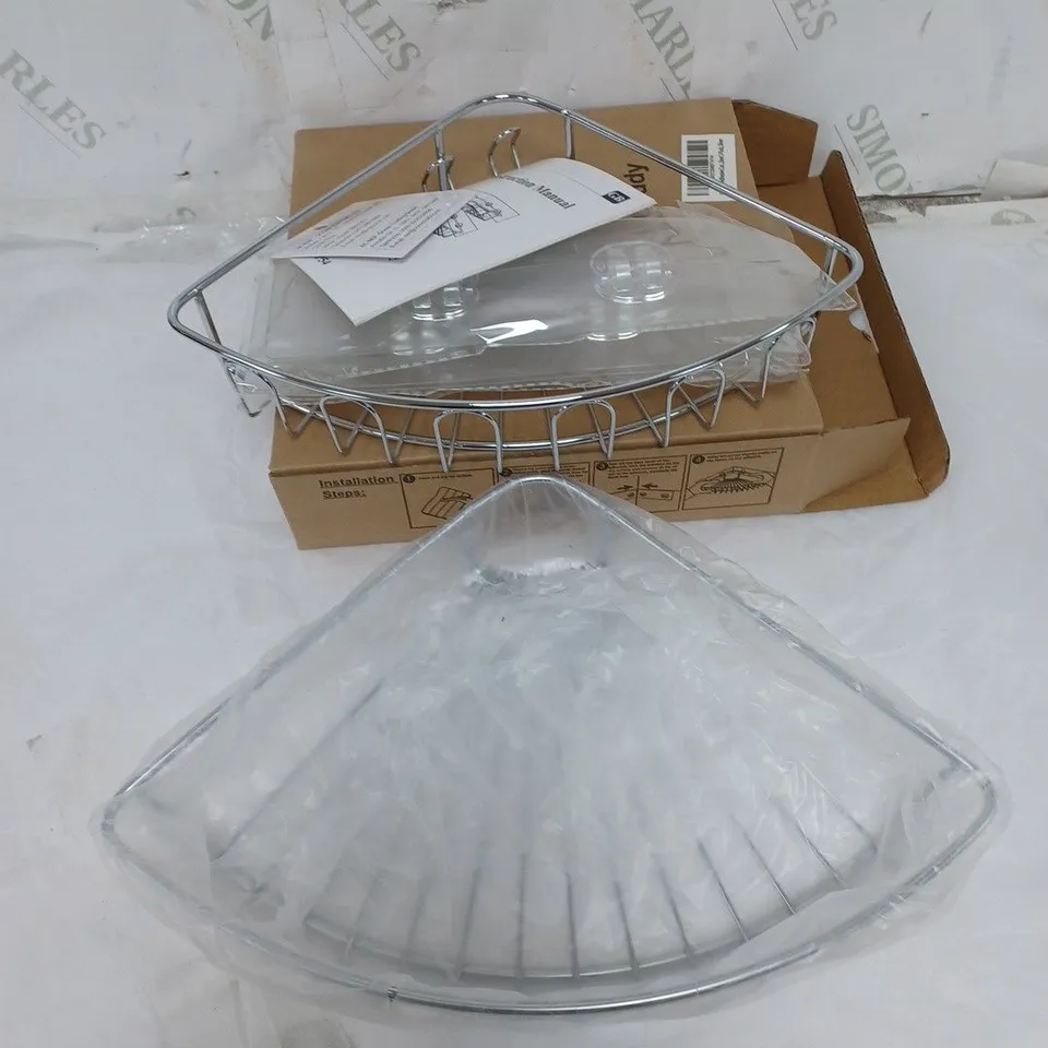 BOXED 2 TIER CORNER SHOWER CADDY UNIT