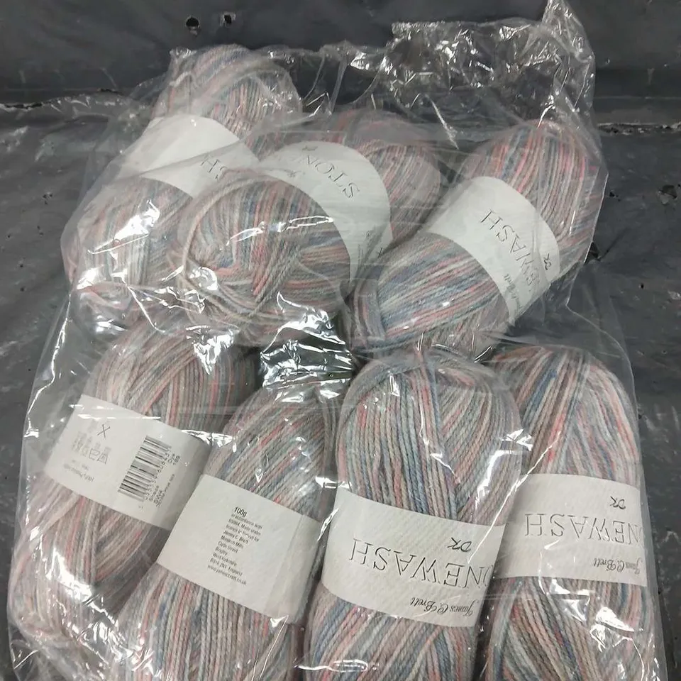 7 X JAMES C BRETT DK STONEWASH YARN 